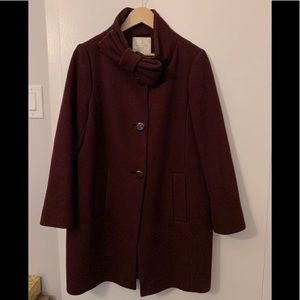 Kate Spade Burgundy Coat